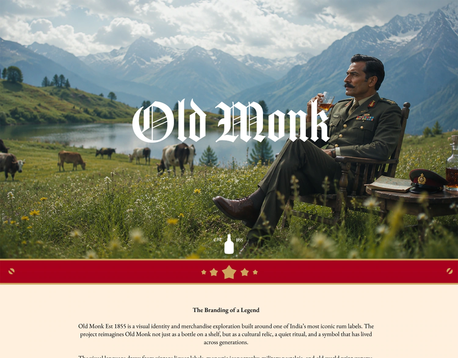 Old Monk Rum, cover