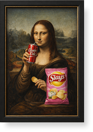 Mona Lisa in museum